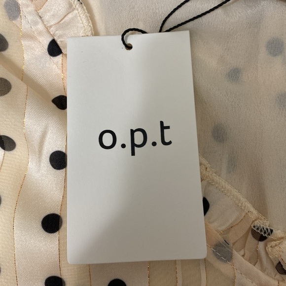 NWT O.P.T. Polka Dot Tiered midi Dress size S - Picture 6 of 10